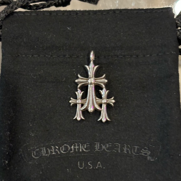 Chrome Heart Triple Cross small Pendant only Authentic - Picture 2 of 15